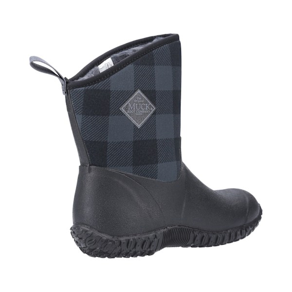 Muck Boots Womens/Ladies Muckster II Mid Wellington 4 UK Svart/ Black/Grey Plaid 4 UK