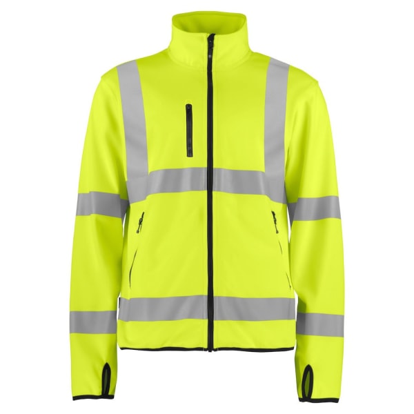 Projob Mens Light High-Vis Soft Shell Jacket XL Gul/Svart Yellow/Black XL
