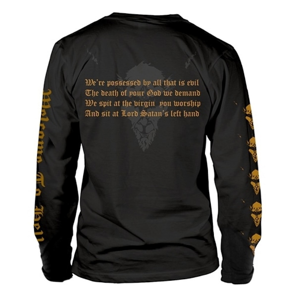 Venom Unisex Vuxen Welcome To Hell Långärmad T-shirt L Svart Black/Gold L