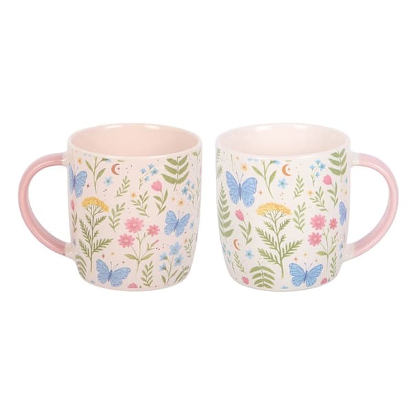 Something Different Luna Bloom Blommig 370 ml Mugg En Storlek Flerfärgad Multicoloured One Size