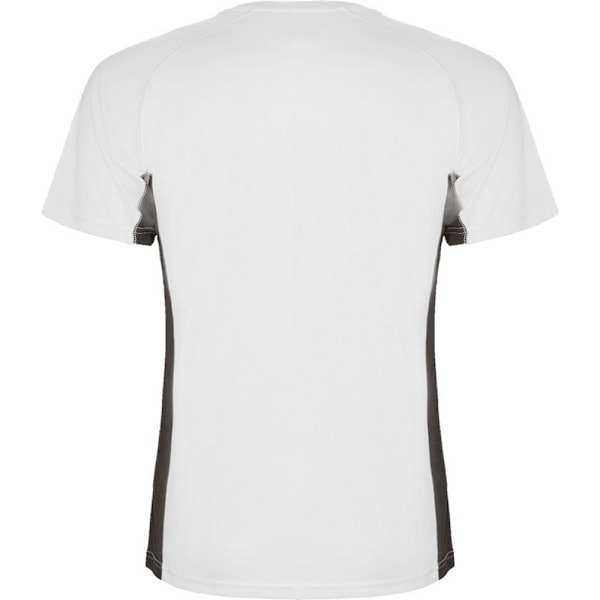 Roly Herr Shanghai Kortärmad Sport T-shirt S Vit/Mörk Bly White/Dark Lead S