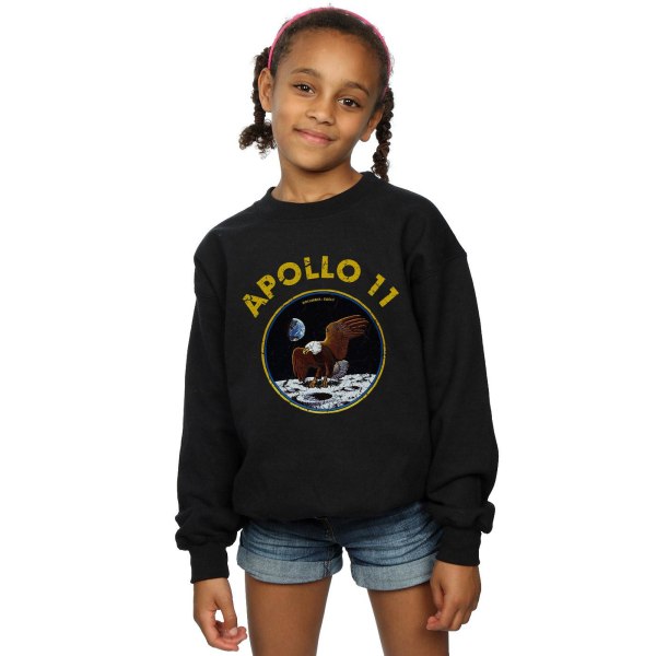 NASA Girls Classic Apollo 11 Sweatshirt 5-6 Years Black Black 5-6 Years