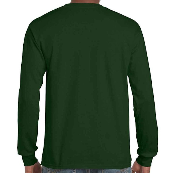 Gildan Unisex Vuxen Ultra Plain Bomull Långärmad T-shirt 3XL Forest Green 3XL
