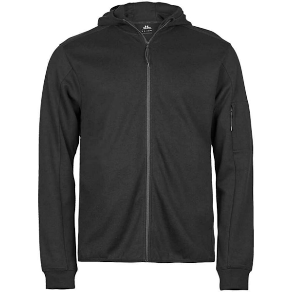 Tee Jays Herr Full Zip Athletic Hoodie 3XL Svart Black 3XL