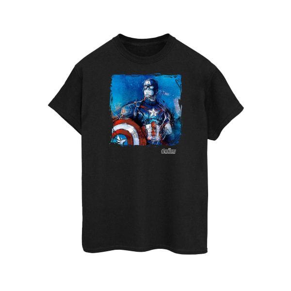 Captain America Herrkonst bomull T-shirt 3XL svart Black 3XL