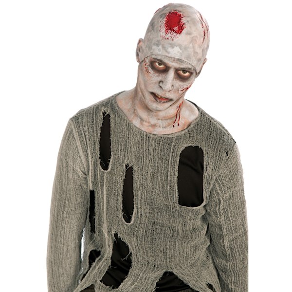 Bristol Novelty Unisex Vuxen Zombie Kal Hätta En Storlek Vit/Röd White/Red One Size