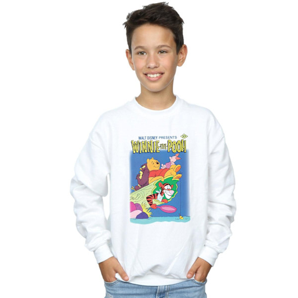 Disney Boys Winnie The Pooh Poster Sweatshirt 7-8 år Svart Black 7-8 Years