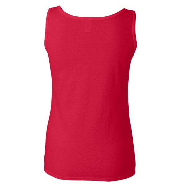 Gildan Dam Soft Style Tank Top Vest L Cherry Red Cherry Red L