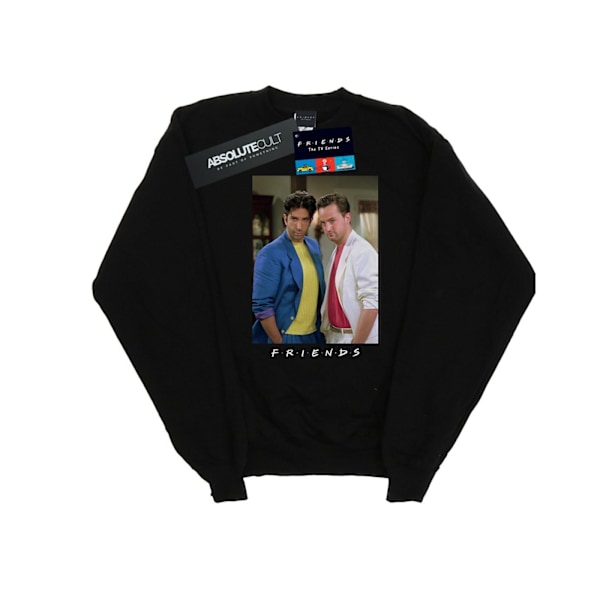 Friends Dam/Damer Ross Och Chandler College Sweatshirt L Svart Black L