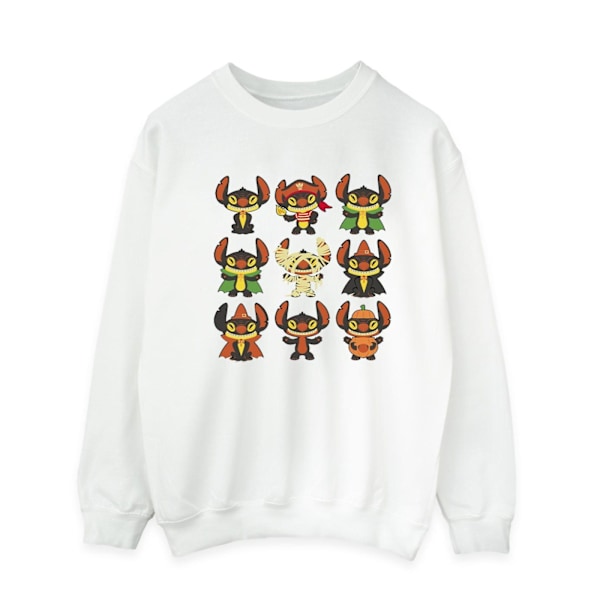 Disney Herr Lilo & Stitch Halloween Kostymer Sweatshirt L Vit White L