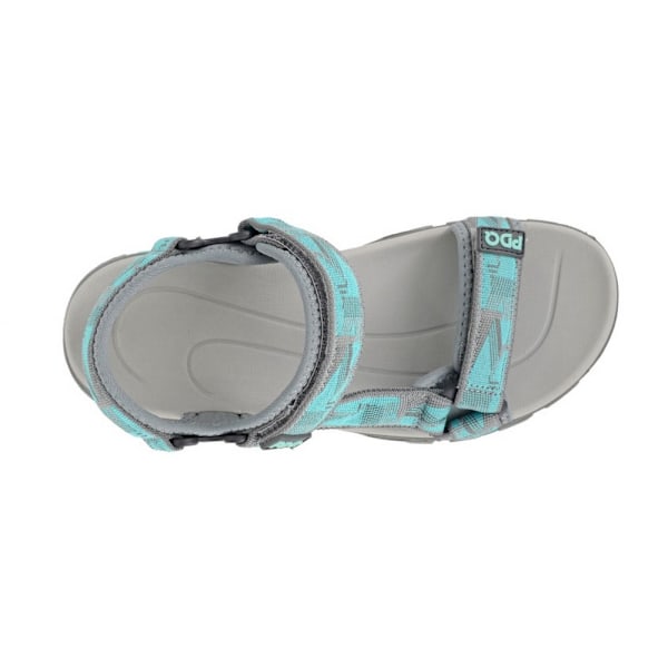 PDQ Dam/Dam Logo Sandaler 7 UK Mint/Grå Mint/Grey 7 UK