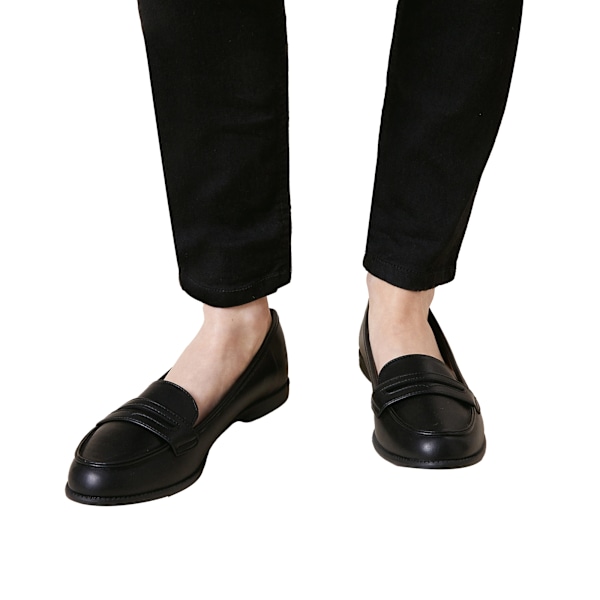 Dorothy Perkins Dam/Damskor Lara Penny Wide Loafers 5 UK Svart Black 5 UK