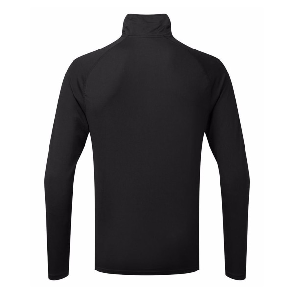 TriDri Herr Långärmad Performance Quarter Zip Top L Svart/Whi Black/White L