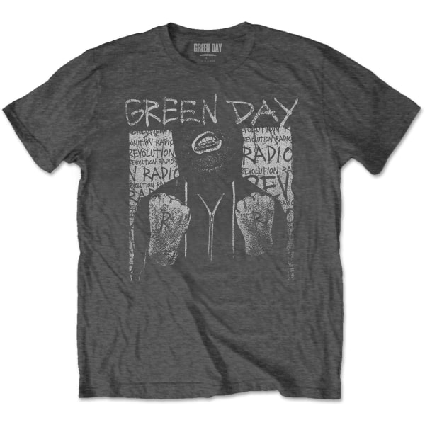 Green Day Unisex Vuxen Ski Mask T-Shirt XXL Kolgrå Charcoal Grey XXL