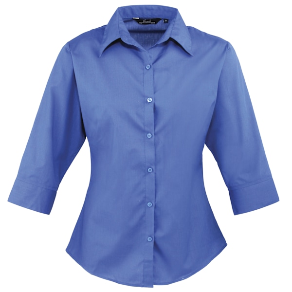Premier Dam/Dam Poplin 3/4 Ärmsblus 12 Royal Royal 12