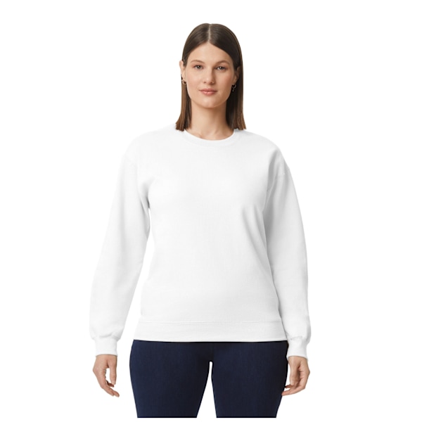 Gildan Unisex Adult Softstyle Plain Midweight Fleece Top 4XL Wh White 4XL
