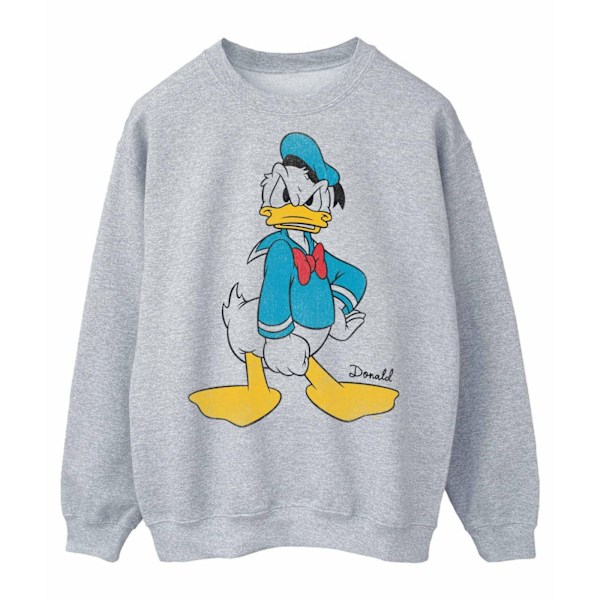 Disney Herr Angry Donald Duck Sweatshirt L Sports Grey Sports Grey L