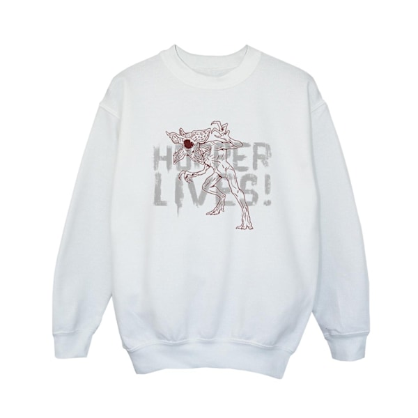 Netflix Boys Stranger Things Hoppers Live Sweatshirt 9-11 år White 9-11 Years