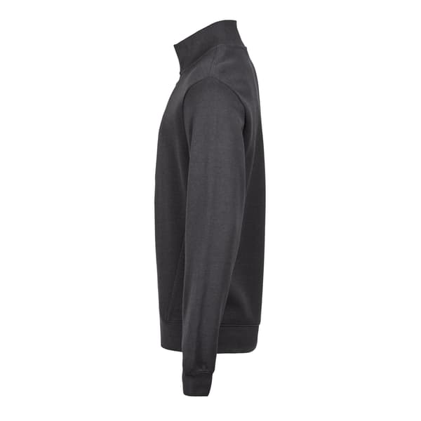 Tee Jays Herr Ribbad Interlock Half Zip Sweatshirt 3XL Mörkgrå Dark Grey 3XL