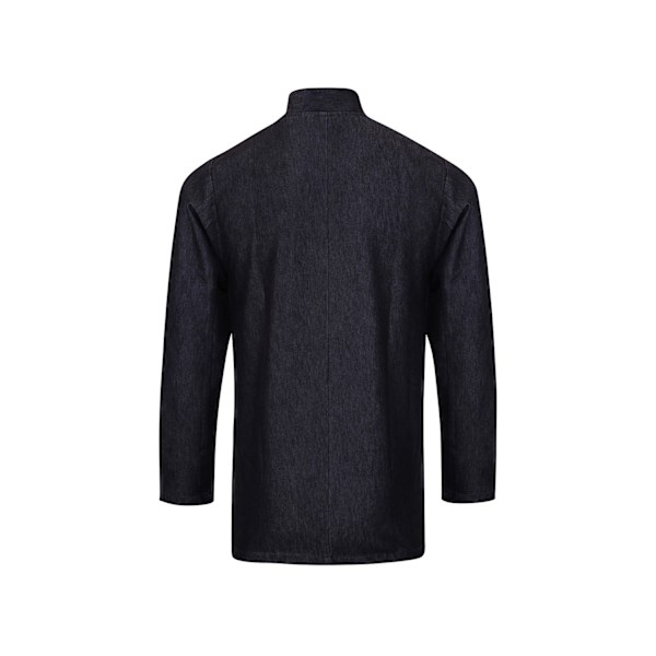 Premier Unisex Vuxen Wrap Over Långärmad Kockjacka M Svart Black Denim M