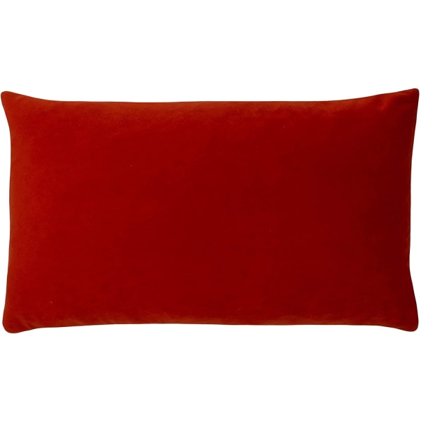 Evans Lichfield Sunningdale Velvet rektangulärt cover 30 Flame Red 30cm x 50cm