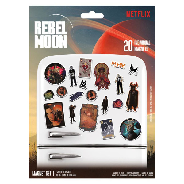Rebel Moon Rebellious kylskåpsmagnet (paket med 20) 24 cm x 17,5 cm Multicoloured 24cm x 17.5cm x 0.3cm