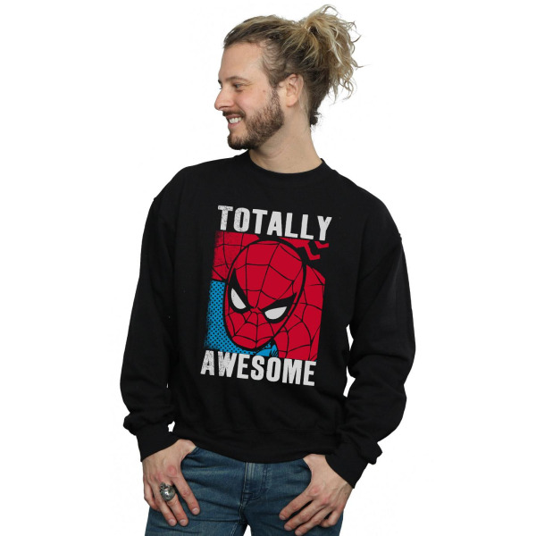 Spider-Man Herr Totally Awesome Sweatshirt XL Svart Black XL