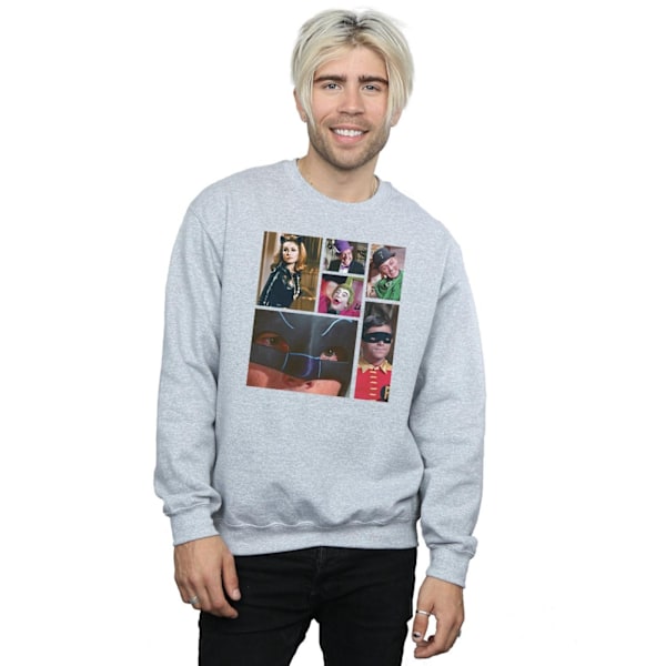 DC Comics Herr Batman TV-serie Klassfoto Sweatshirt 4XL Sportgrå Sports Grey 4XL