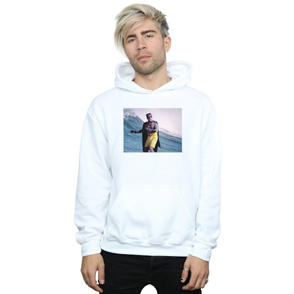 DC Comics Herr Batman TV-serie Surfing Still Hoodie 3XL Vit White 3XL