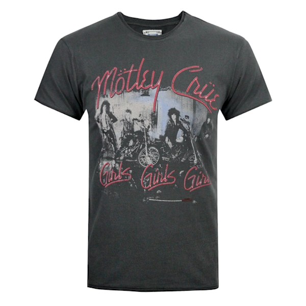 Amplified Mens Girls Girls Girls Motley Crue T-Shirt S Charcoal Charcoal S