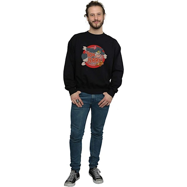 Tom och Jerry Classic Catch Sweatshirt för män M Svart Black M