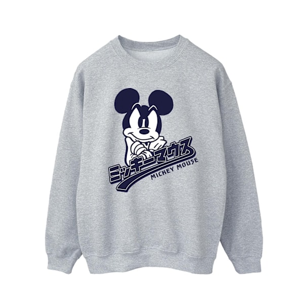Disney Herr Mickey Mouse Japansk Sweatshirt XL Sports Grey Sports Grey XL