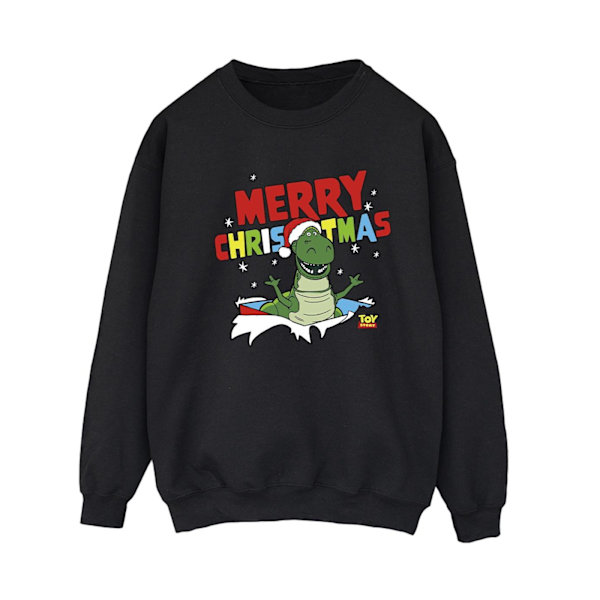 Disney Dam/Kvinnor Toy Story Rex Jul Burst Sweatshirt L Black L