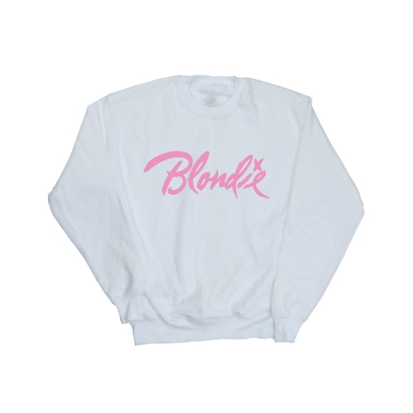 Blondie Classic Logo Sweatshirt för män 4XL Vit White 4XL