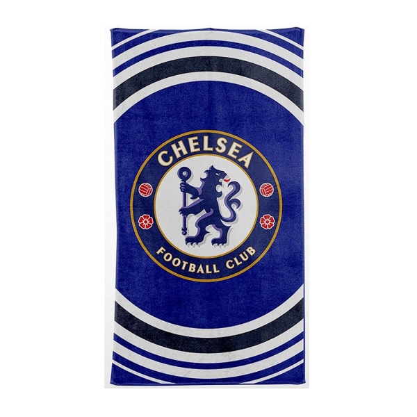 Chelsea FC officiella strandhandduk Pulse Design One Size Blå Blue One Size