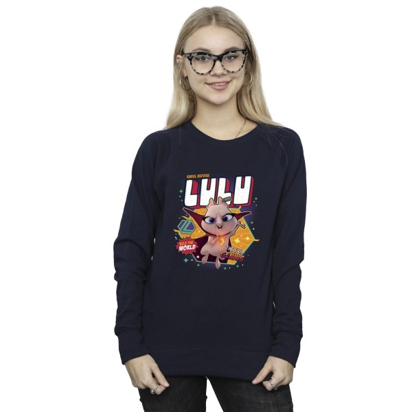 DC Comics Dam/Kvinnor DC League Of Super-Pets Lulu Evil Genius Sweatshirt Navy Blue M