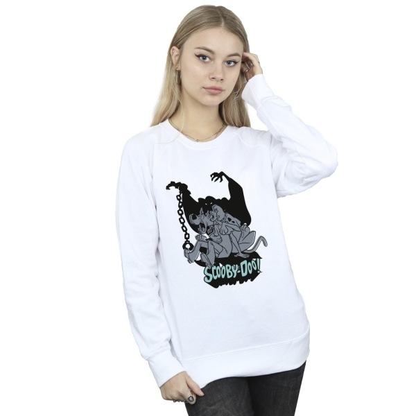 Scooby Doo Dam/Dam Scared Jump Sweatshirt XL Vit White XL