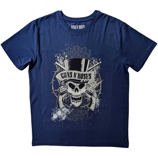 Guns N Roses Unisex Adult Faded Skull T-Shirt S Blå Blue S