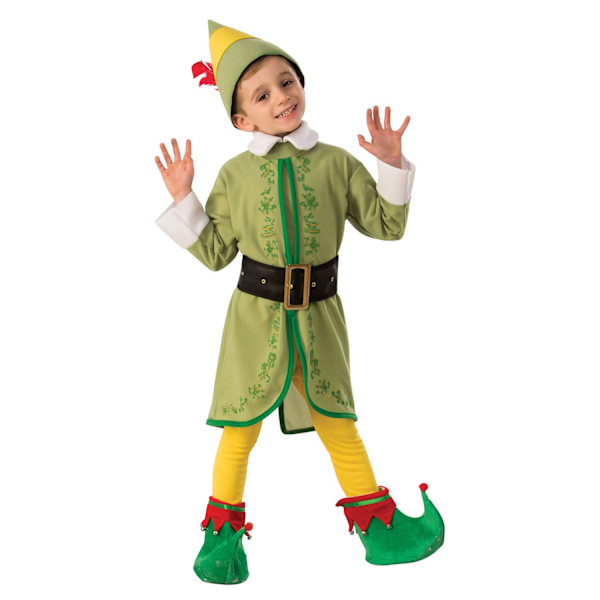 Elf Boys Buddy Elf Kostym 5-6 År Grön/Gul Green/Yellow 5-6 Years