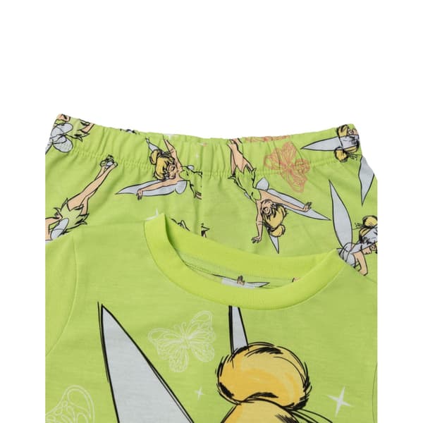 Tinkerbell Flickor Fjärilar Lång Pyjamas Set 2-3 År Grön Green 2-3 Years
