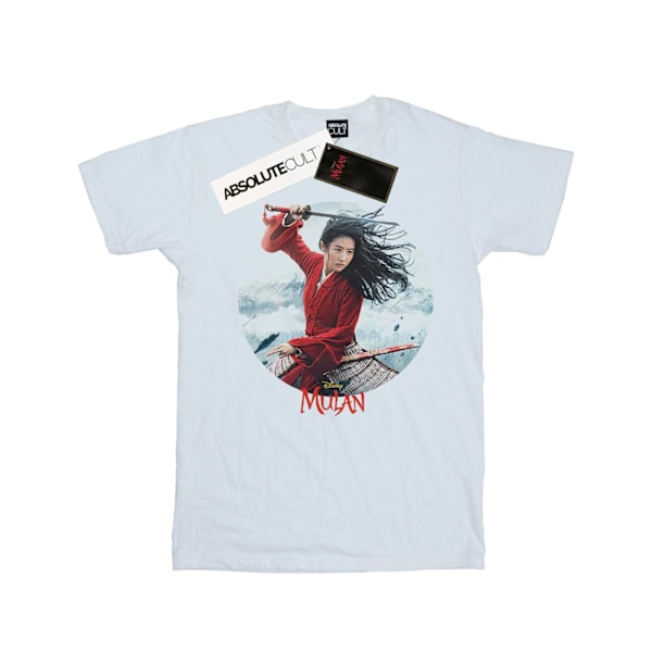 Disney Dam/Damer Mulan Film Svärd Affisch Bomull Pojkvän White 4XL