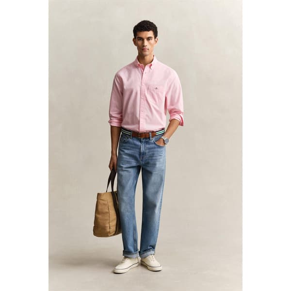 Gant Herr Poplinskjorta S Rosa Pink S