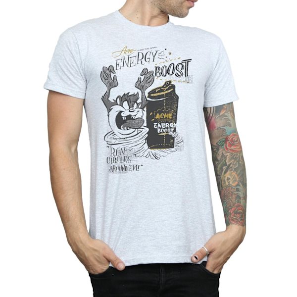 Looney Tunes Taz Energy Boost T-shirt XXL Sports Grey för män Sports Grey XXL