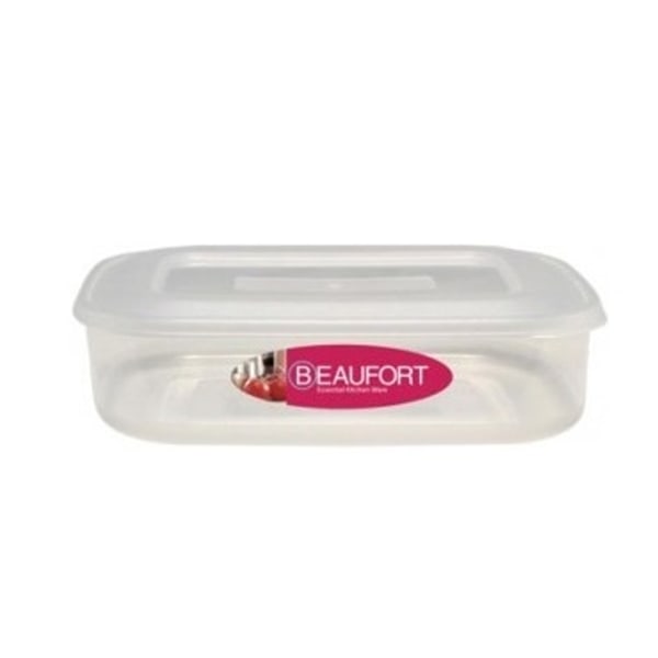Beaufort Rektangulär Matbehållare 20 x 14 x 5cm Transparent Transparent 20 x 14 x 5cm