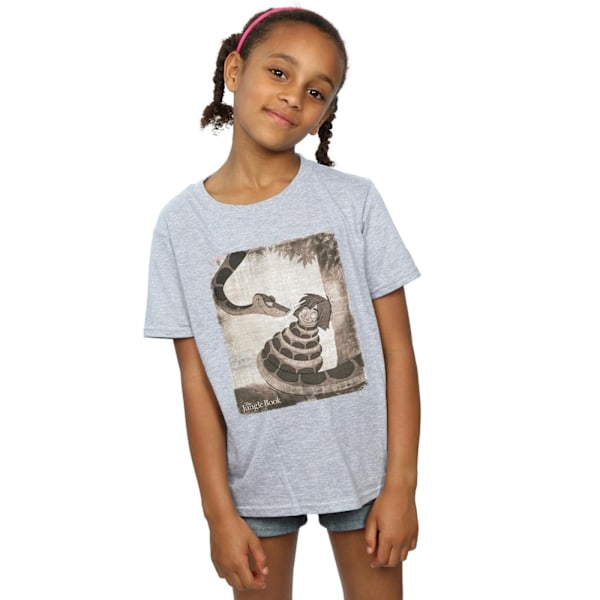 Disney Girls The Jungle Book Hypnosis Bomull T-shirt 9-11 år Sports Grey 9-11 Years