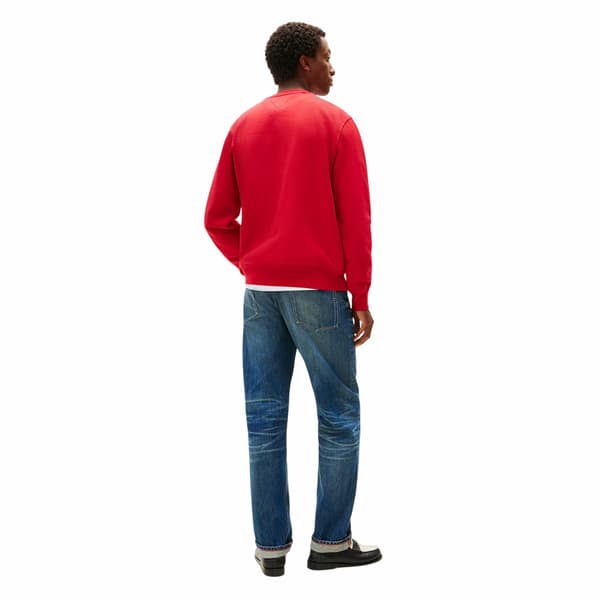Tommy Hilfiger Herr Tröja med broderad logotyp M Röd Red M