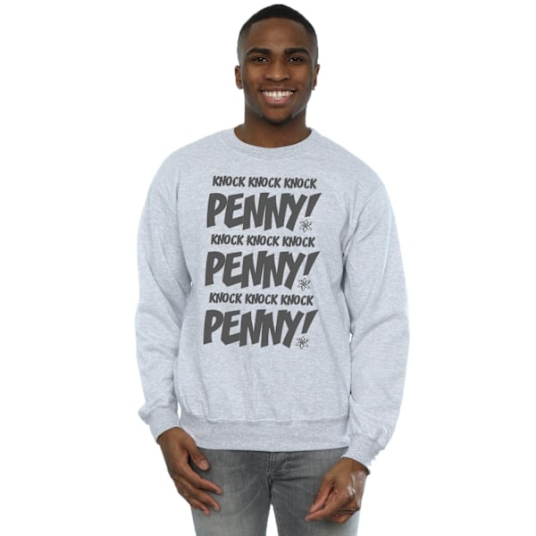 The Big Bang Theory Herr Sheldon Knock Knock Penny Sweatshirt M Sports Grey M