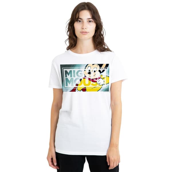 Mighty Mouse Unisex Vuxen Mighty Rectangle T-Shirt M Vit White M