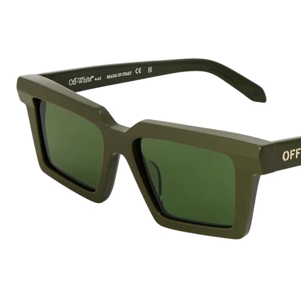 Off-White Unisex Vuxen Windsor Rektangulära Solglasögon En Storlek Mi Military Green One Size