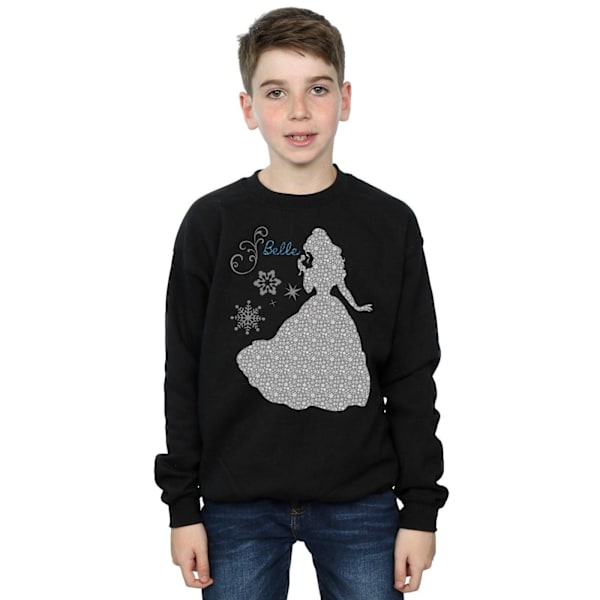 Disney Princess Boys Belle Jul Silhouette Sweatshirt 12-1 Black 12-13 Years